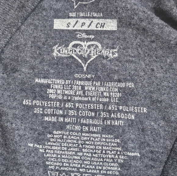 Disney Funko Pop! Tees Kingdom Hearts Graphic T-Shirt Size Sm Cartoon‎ Anime - Picture 10 of 12